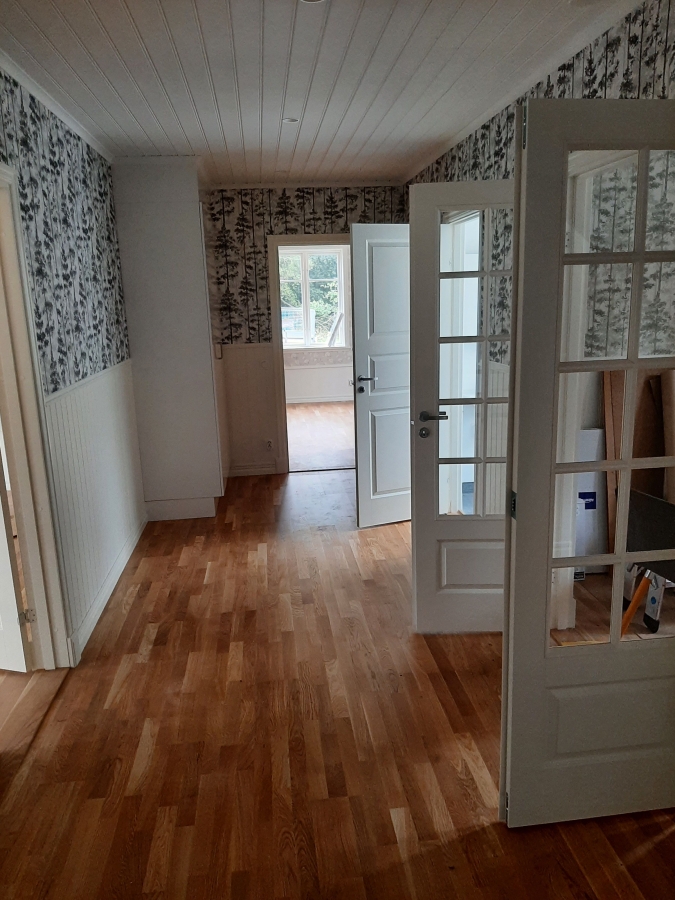 Nyproduktion av lösvirkeshus - Färdigställande