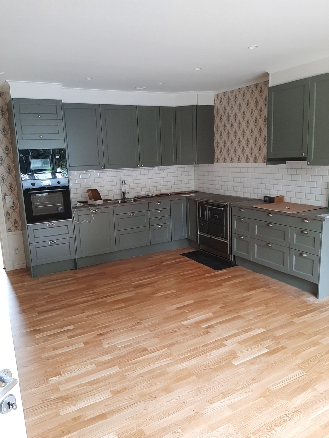 Nyproduktion av lösvirkeshus - Färdigställande