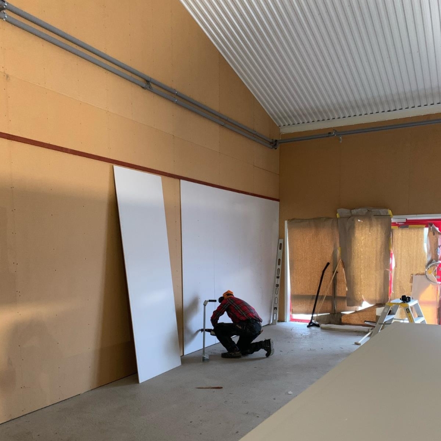 Ombyggnad för ny klädbutik