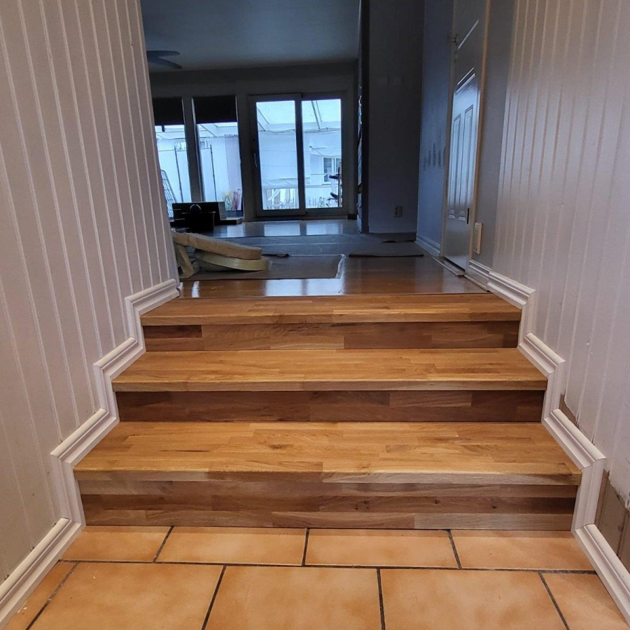 Renovering av trappa