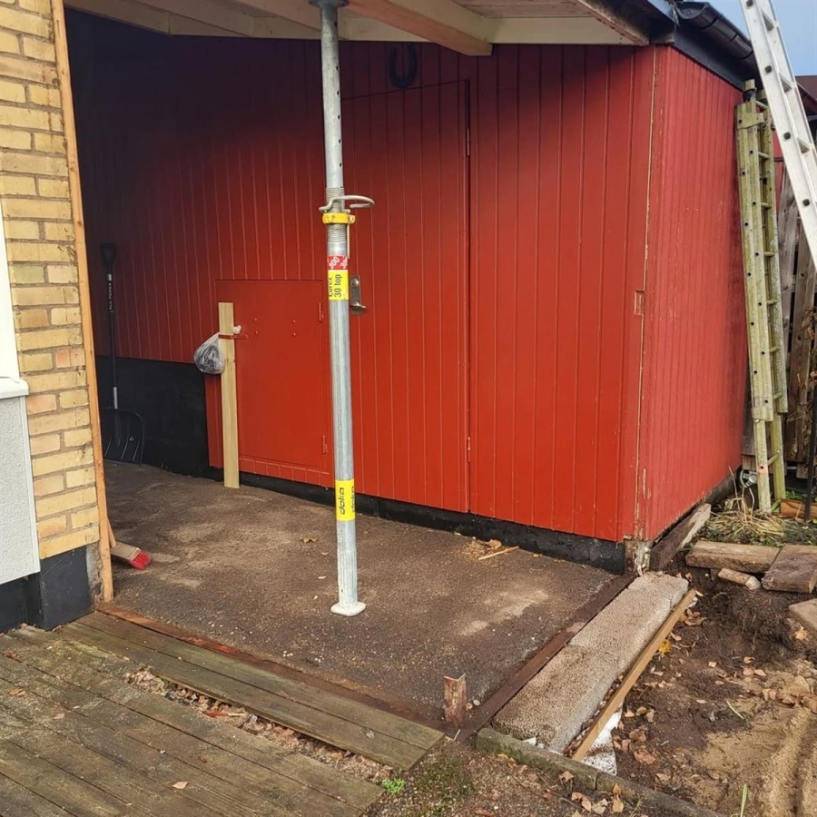 Tillbyggnad av förråd